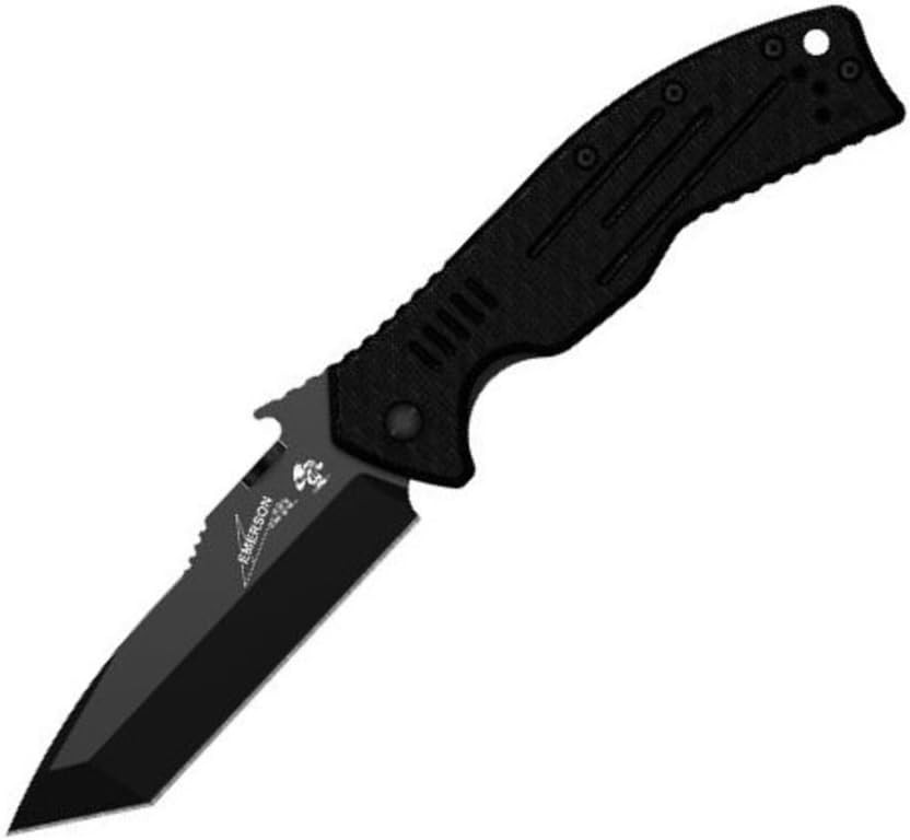 Emerson Folding Knife – Wave Shaped Feature, Stainless Steel=