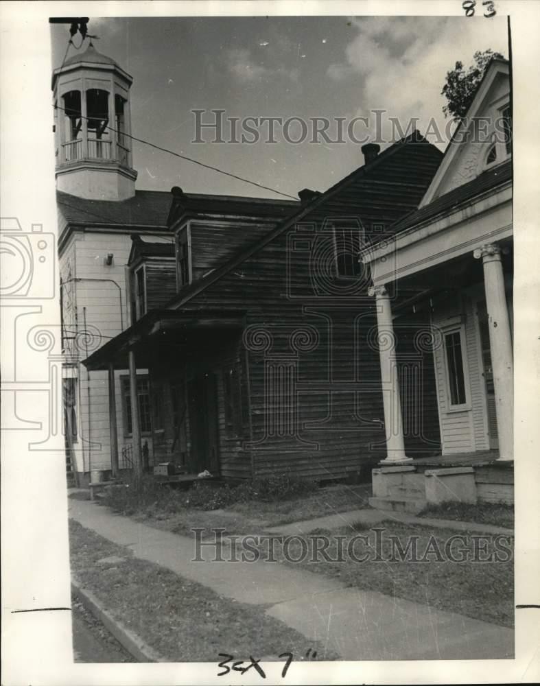 1971 Press Photo Front of Mrs. Lilly White Ruppel’s home at 209 Lafayette Street