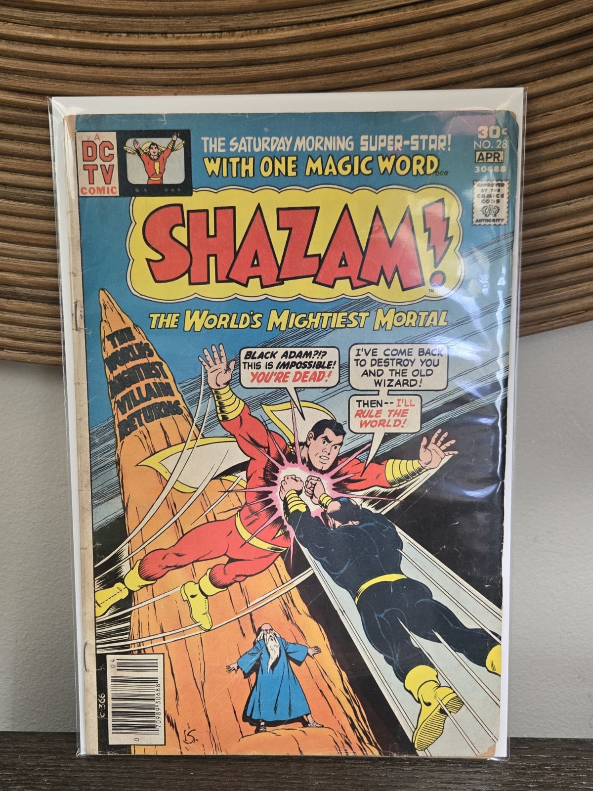 Shazam! #28 DC Comics April 1977 🔑 1st App Black Adam Key Issue Bronze Age DC F