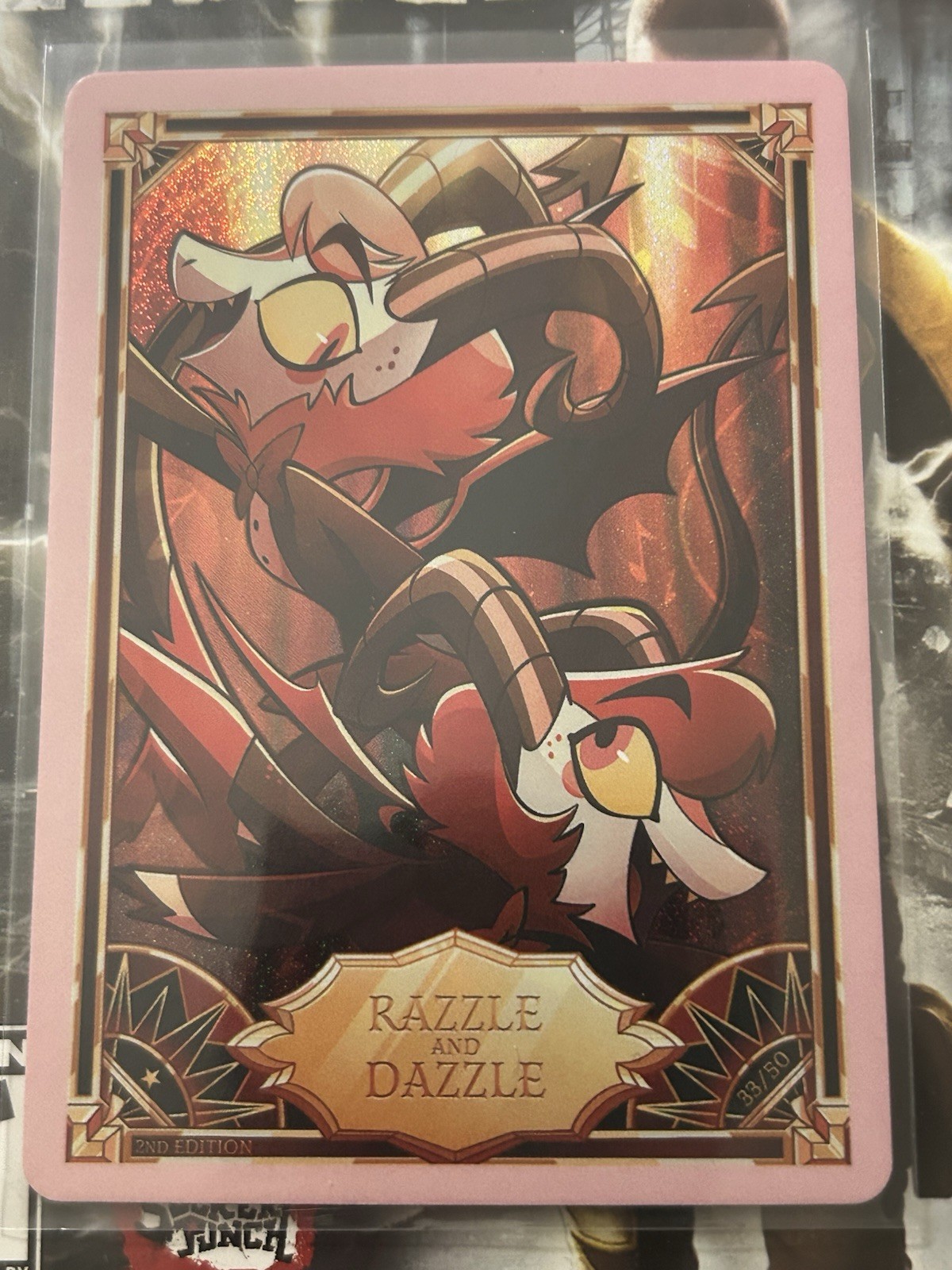 Razzle And Dazzle 33/50 Hazbin Hotel Pink Boarder