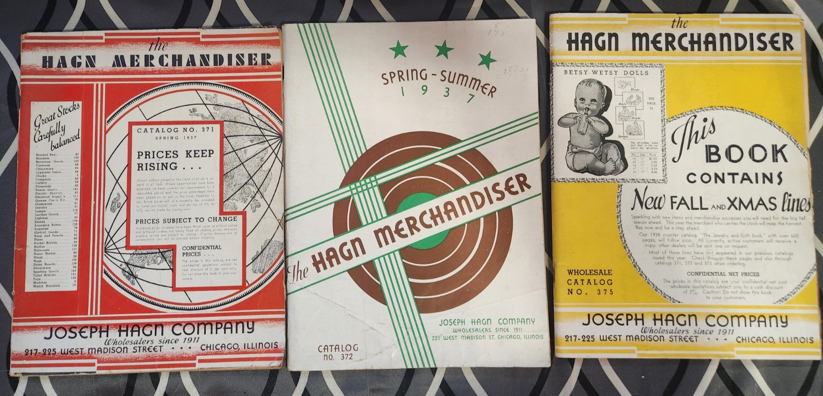 1937 The HAGN Merchandiser Spring Summer Fall Xmas Wholesale Catalogs Advertise