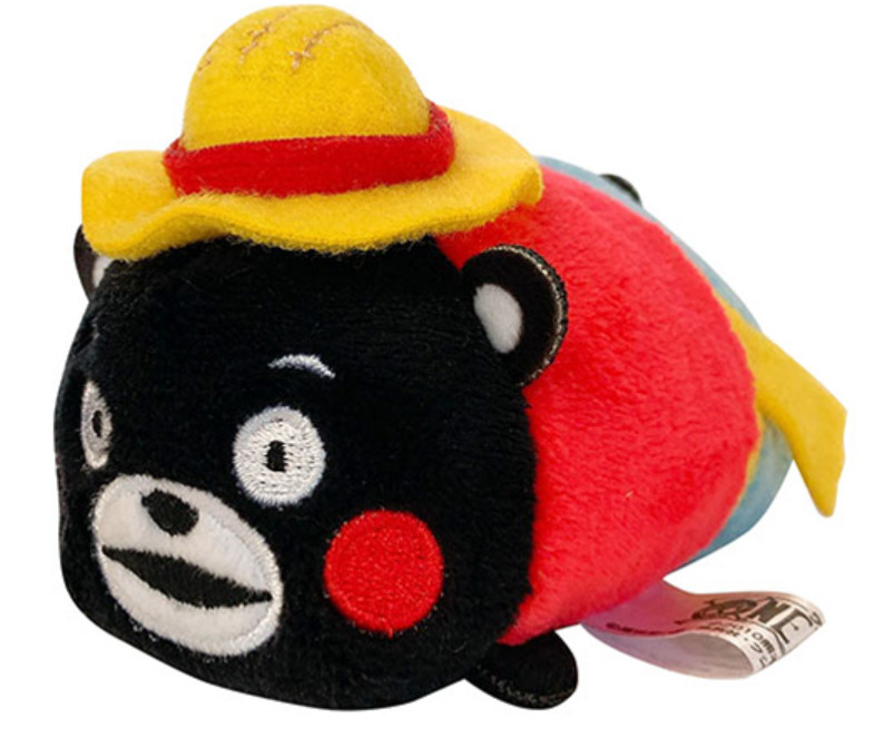 One Piece x Kumamon Mugi Mugi Beanbag Luffy Plush Mascot