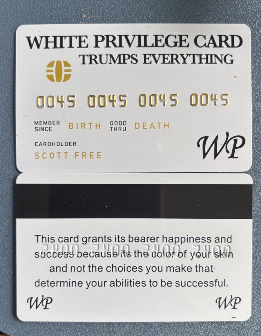 I’m Privileged Card Novelty Plastic Credit Card Joke Funny Card Trump