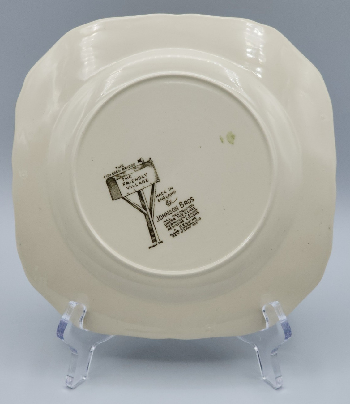 Johnson Bros The Friendly Village Square Salad Plates 7 1/2″ Set of 6