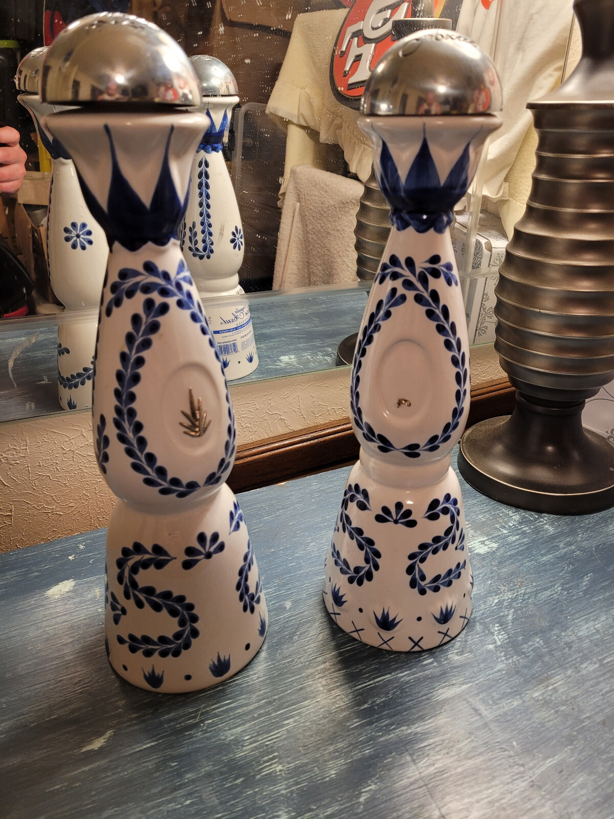 Vintage Clase Azul Reposado Tequila Decanters (Set Of 2)