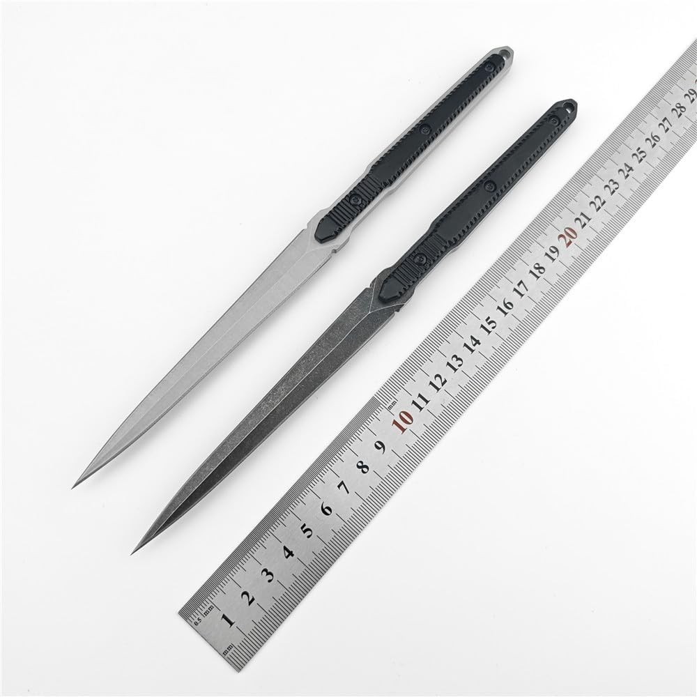 9.5″ Full Tang Tactical Fixed Blade Knife 8Cr13MoV Steel w/ Kydex Sheath White