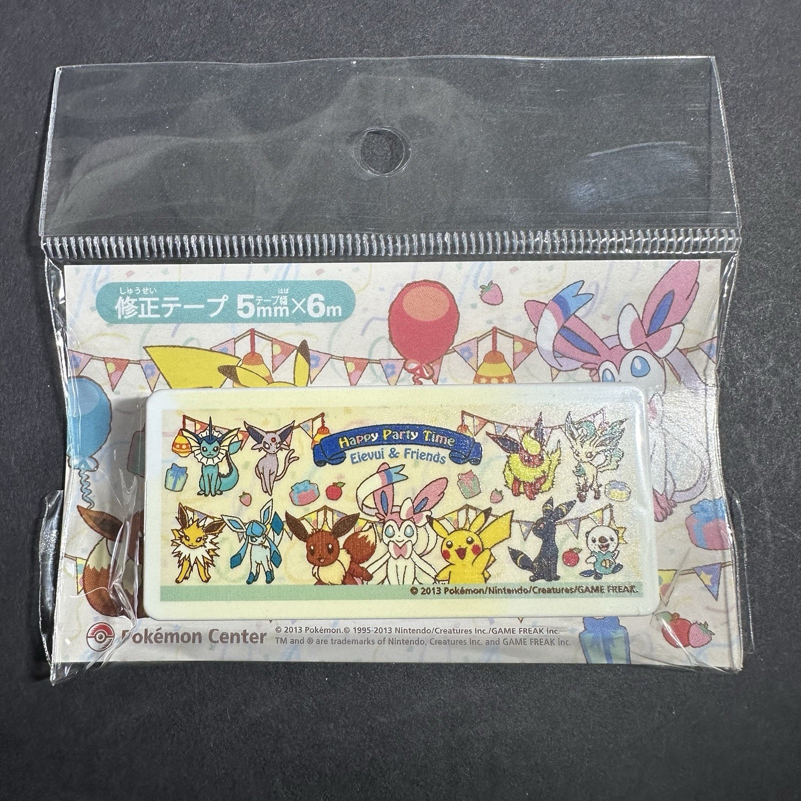 Pokemon Center Japan Happy Party Time Eevee & Friends Correction Tape Sylveon