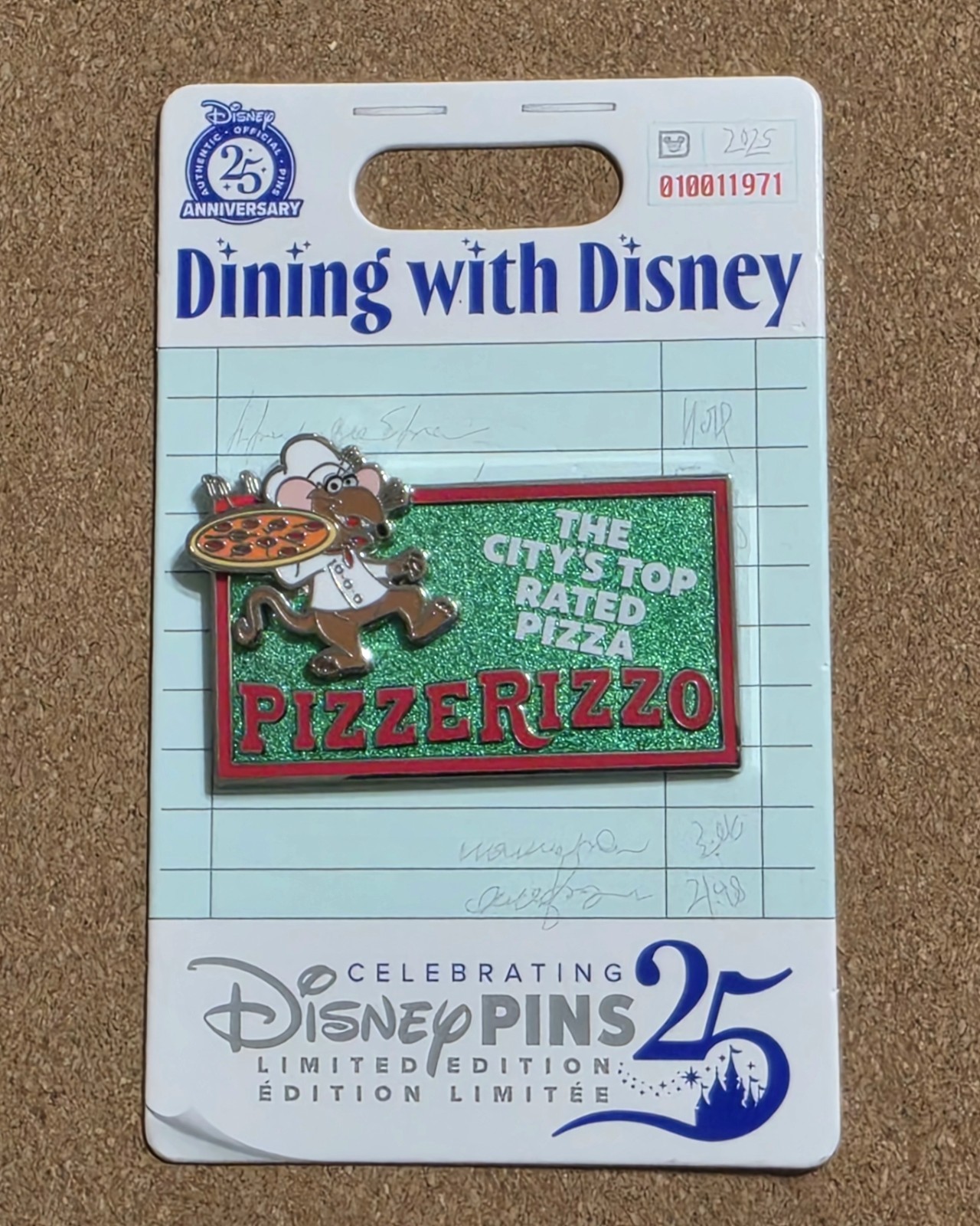 PizzeRizzo Dining with Disney Pin Rizzo Muppets LE 2500