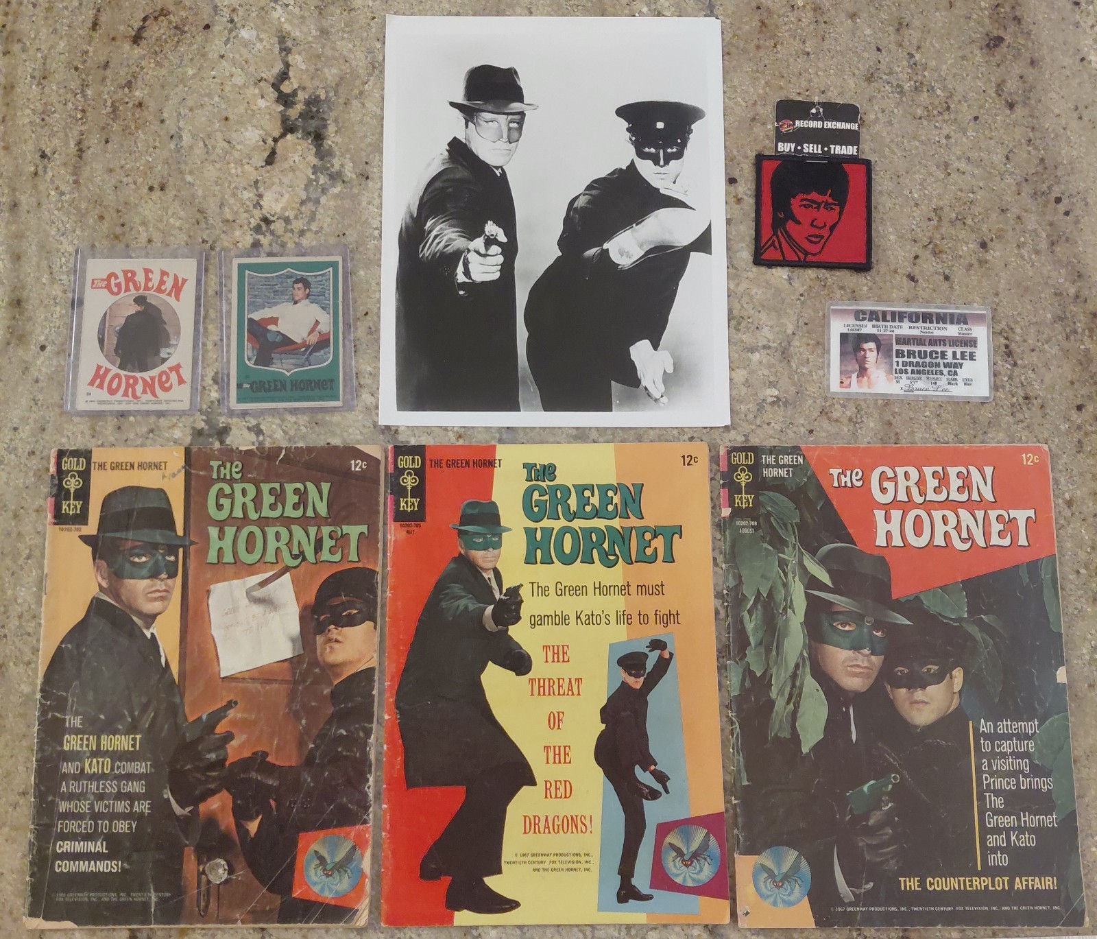 Bruce Lee Green Hornet Topps Cards comics magazine Lot