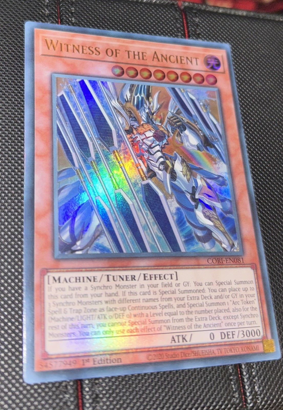 CORI-EN081 Witness of the Ancient : Ultra Rare Card : 1st Edition : YuGiOh TCG