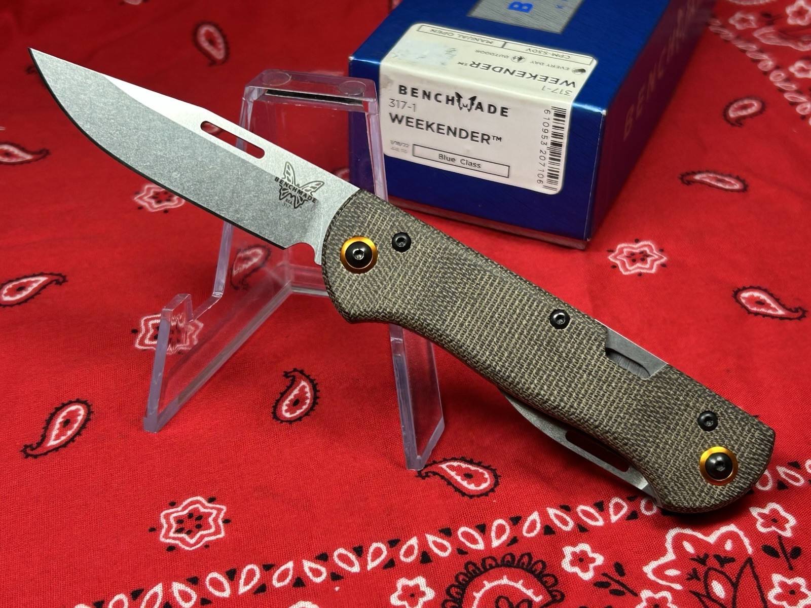 Benchmade Weekender 317-1 Slipjoint Pocket Knife Perfect Light Camping Option!