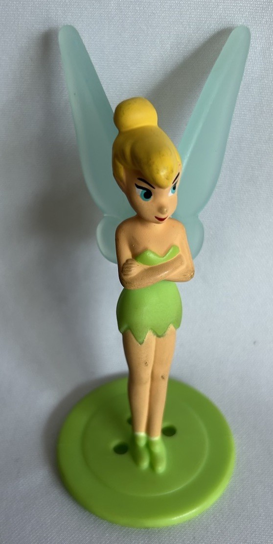Disney Peter Pan Tinkerbell Plastic Cake Topper Toy Figure 3” H