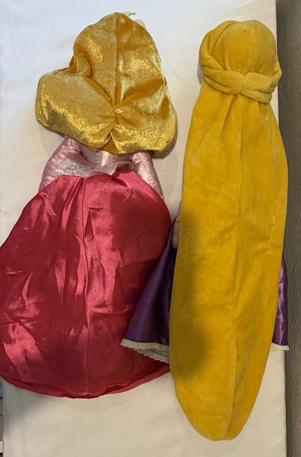 Disney Princess Plush Doll Lot Rapunzel Tangled & Aurora Sleeping Beauty