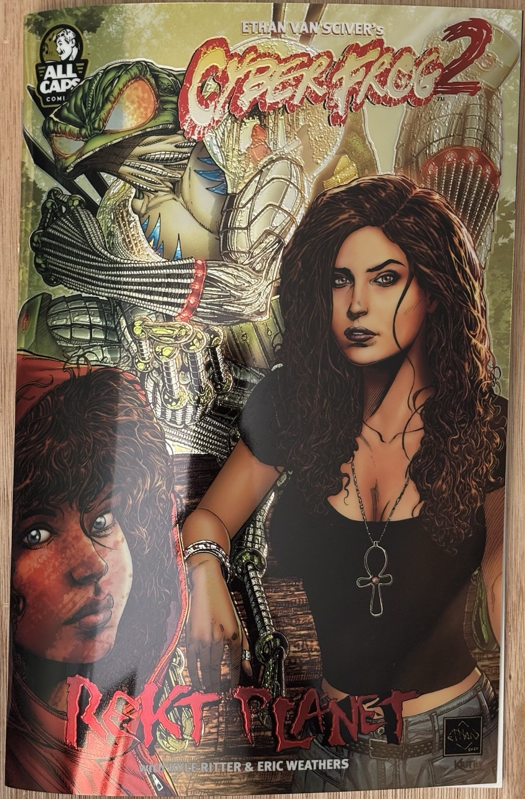 CYBERFROG 2 Rekt Planet – “Our Family” Variant CHROMIUM – ALL CAPS COMICS