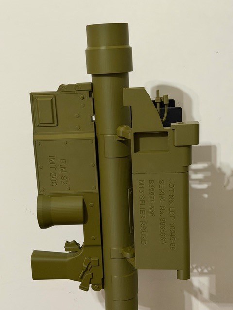 Custom 3d Printed FIM-92 Stinger Missile Replica 1:1 Scale Made in USA Mancave