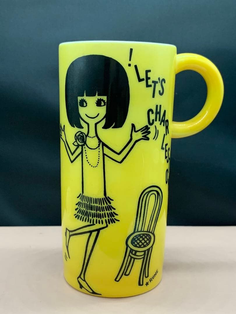 Rune Naito Dancing Girl Yellow Mug