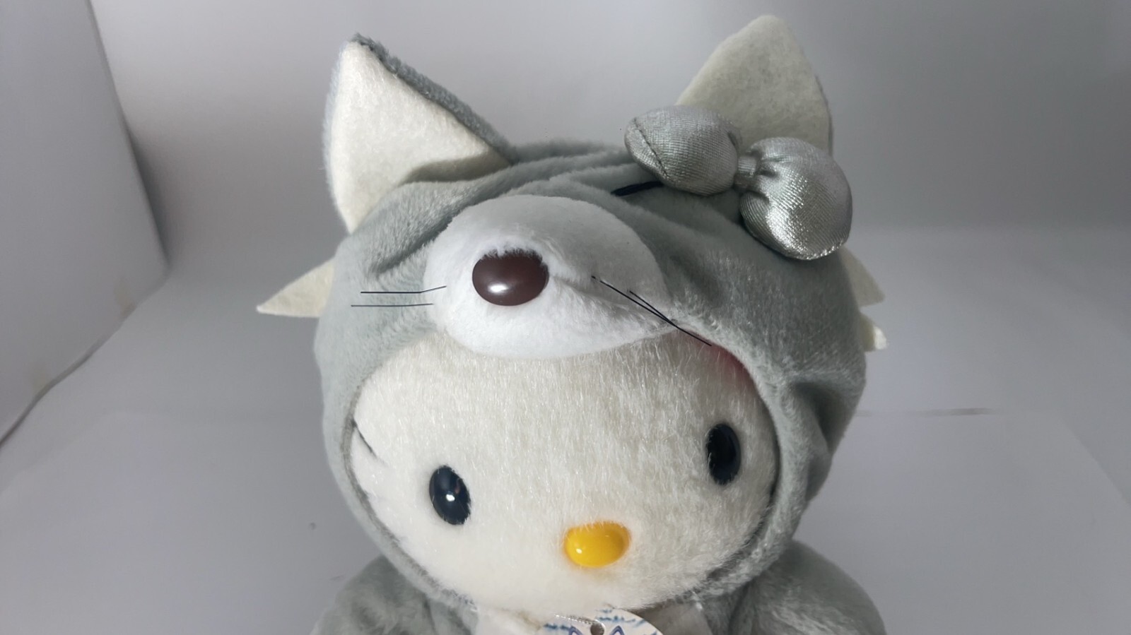 Sanrio Hello Kitty Plush Toy Grey Kigurumi Type 19cm / 7.5 Inch in 1988