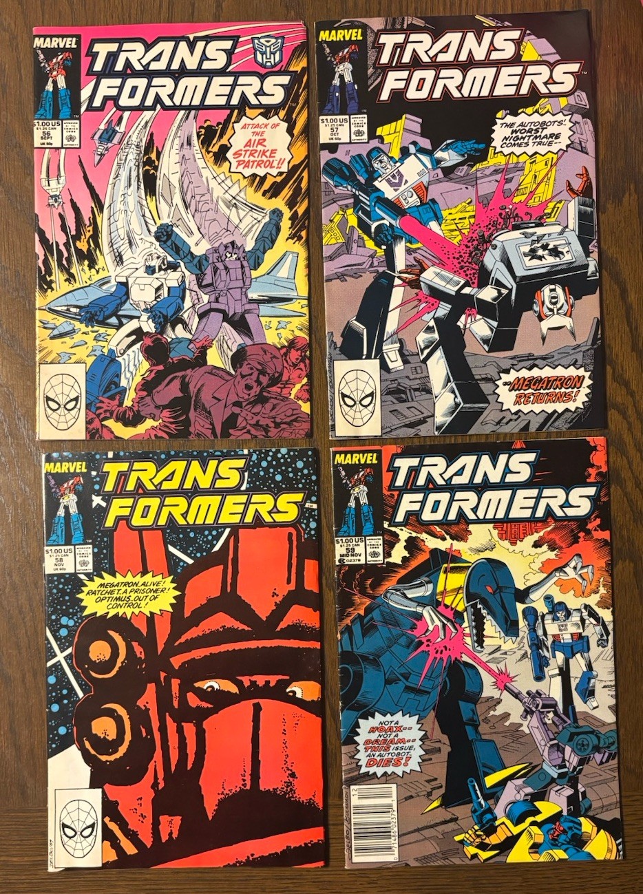 Transformers (1984, Marvel) Lot 56 57 58 59 VF High Grade Lot PICS