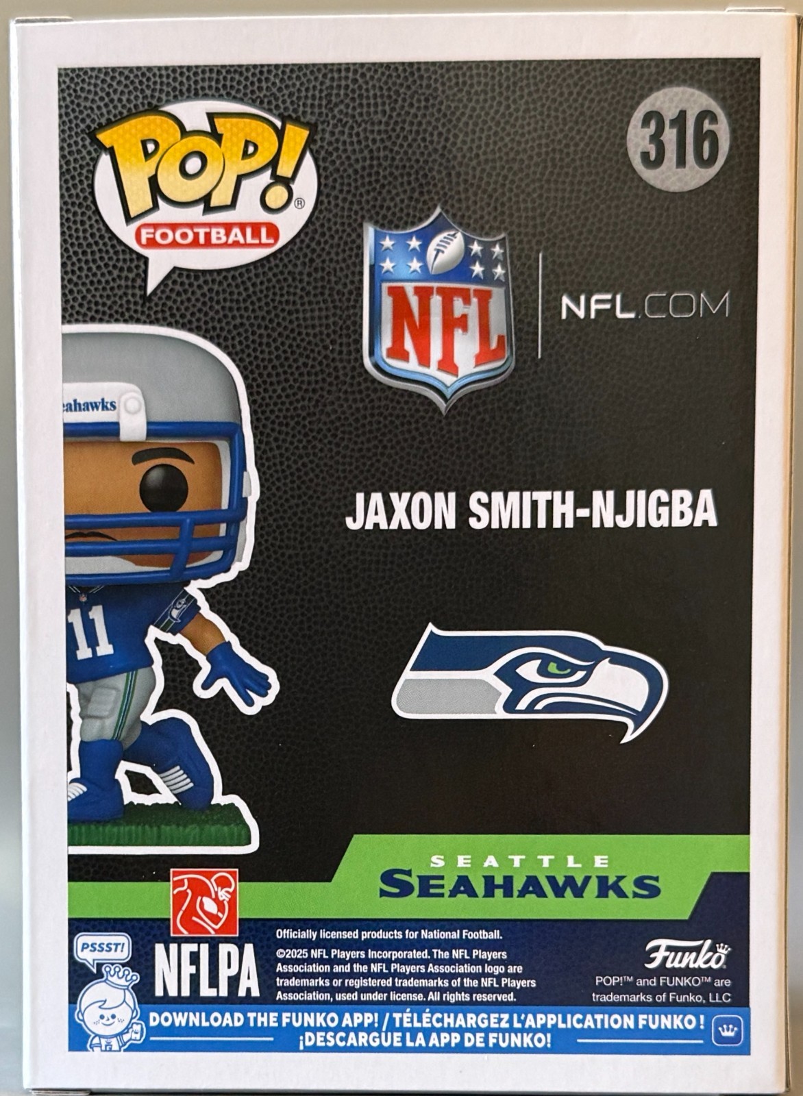 Funko Pop! Seattle Seahawks Jaxon Smith-Njigba #316