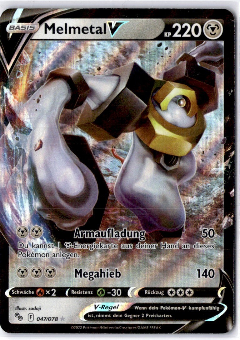 Pokemon Melmetal V 047/078 – Pokemon Go – Ultra Rare Near Mint German