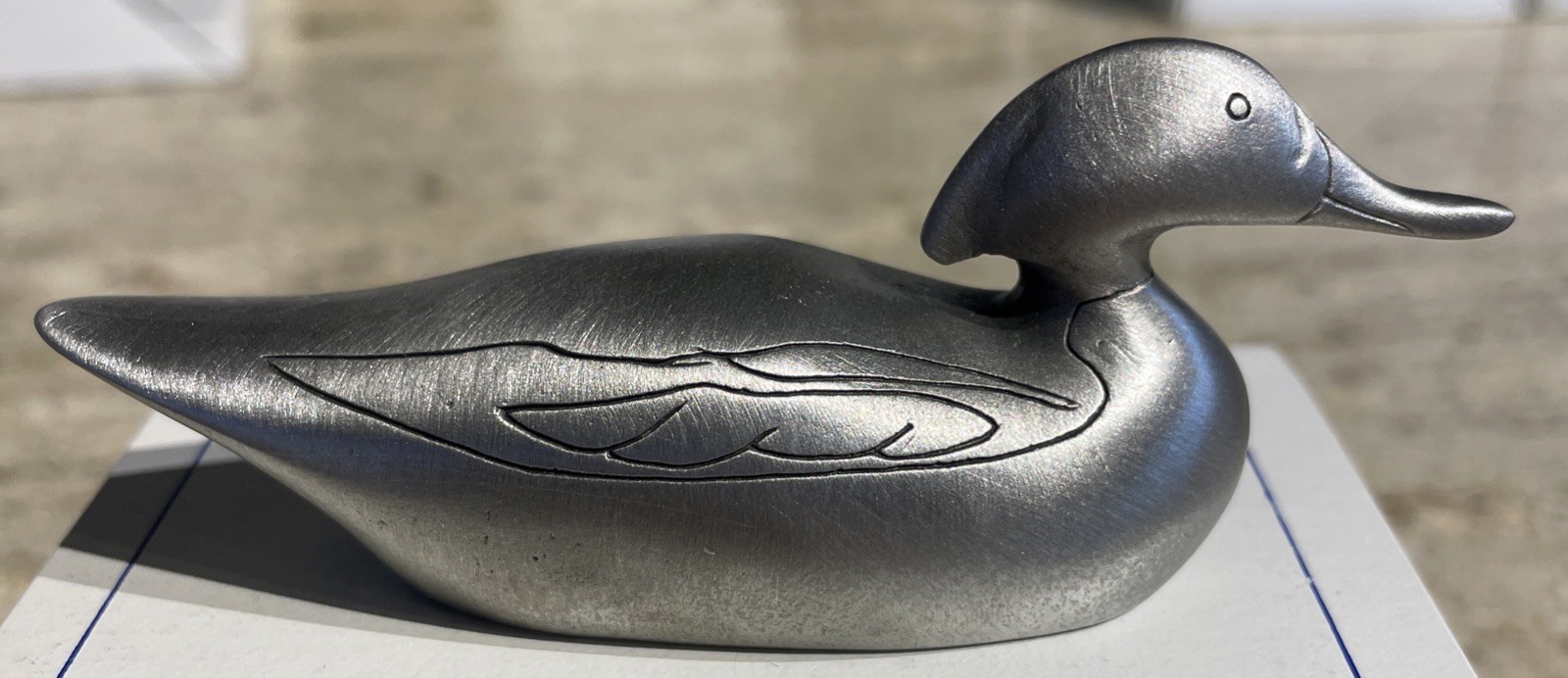 Hudson Pewter Mason Premier Sheldrake 1910 Duck Figurine George De Lodzia NOS