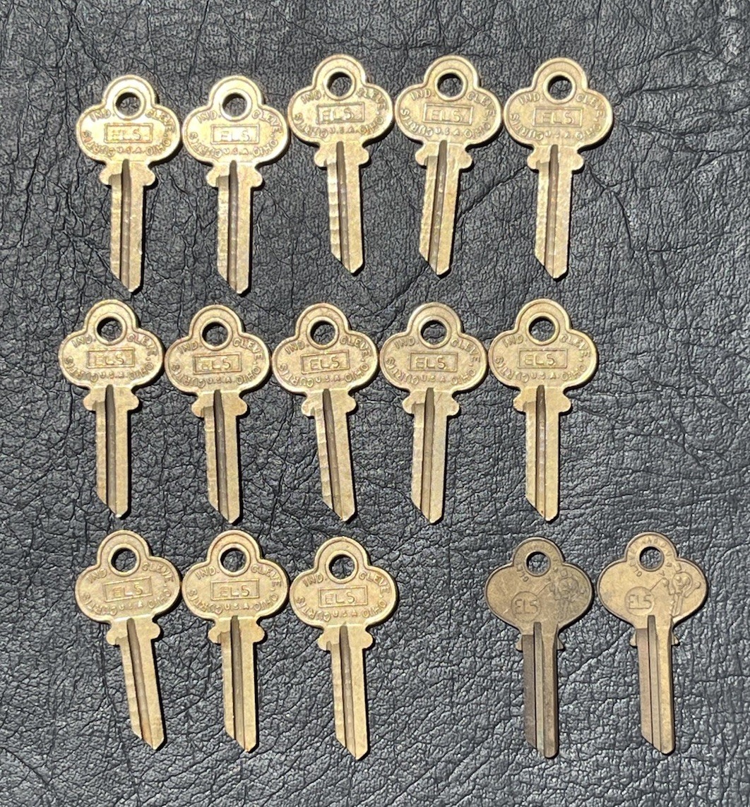 Key Blank Curtis EL-5 Cole EL5 B96K Lot of 15 Pieces Uncut Elgin Sears Craftsman