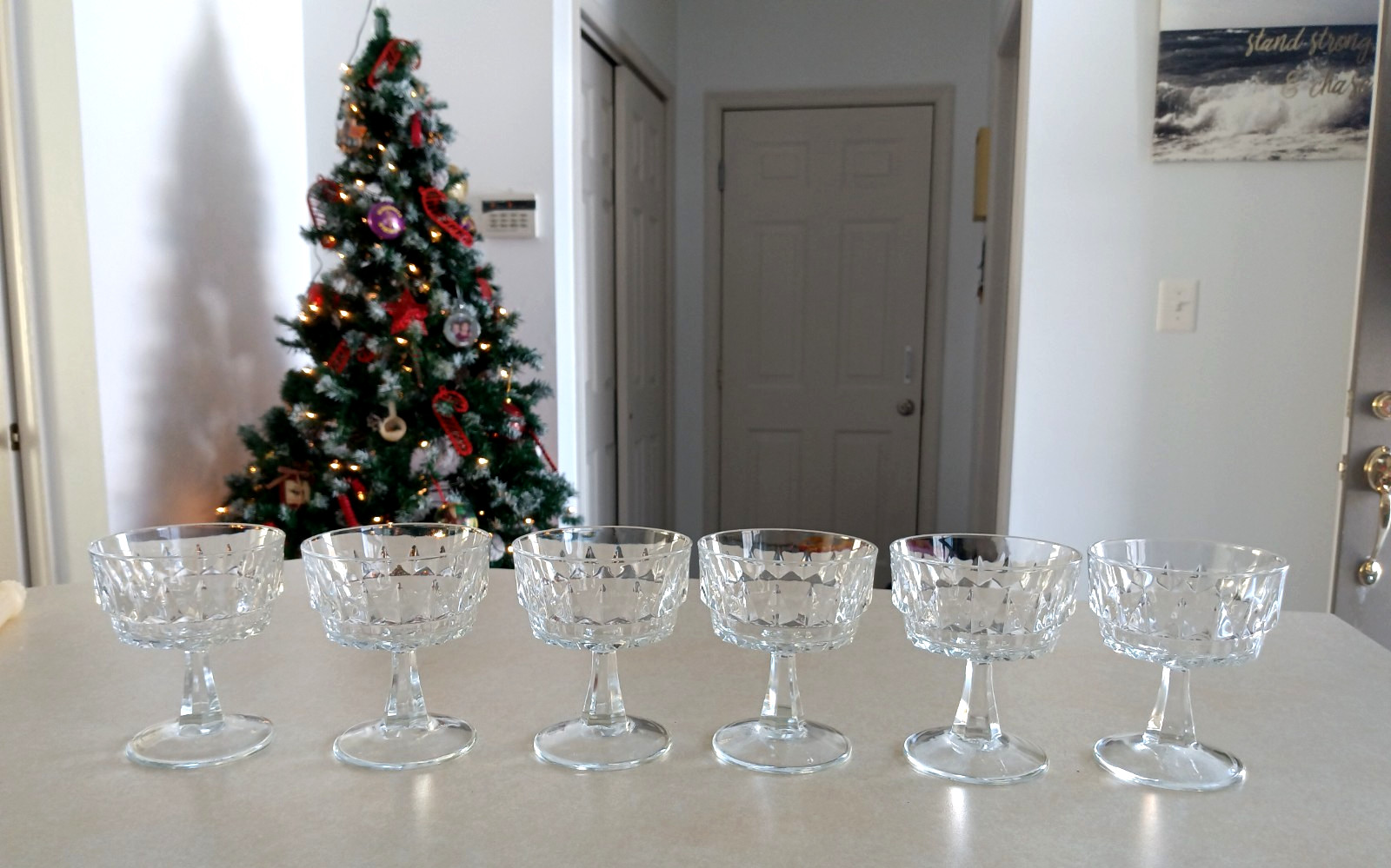 Artic Arcoroc Champagne/ Sherbet Glasses (Set of 6) Dessert Dishes Party Dining
