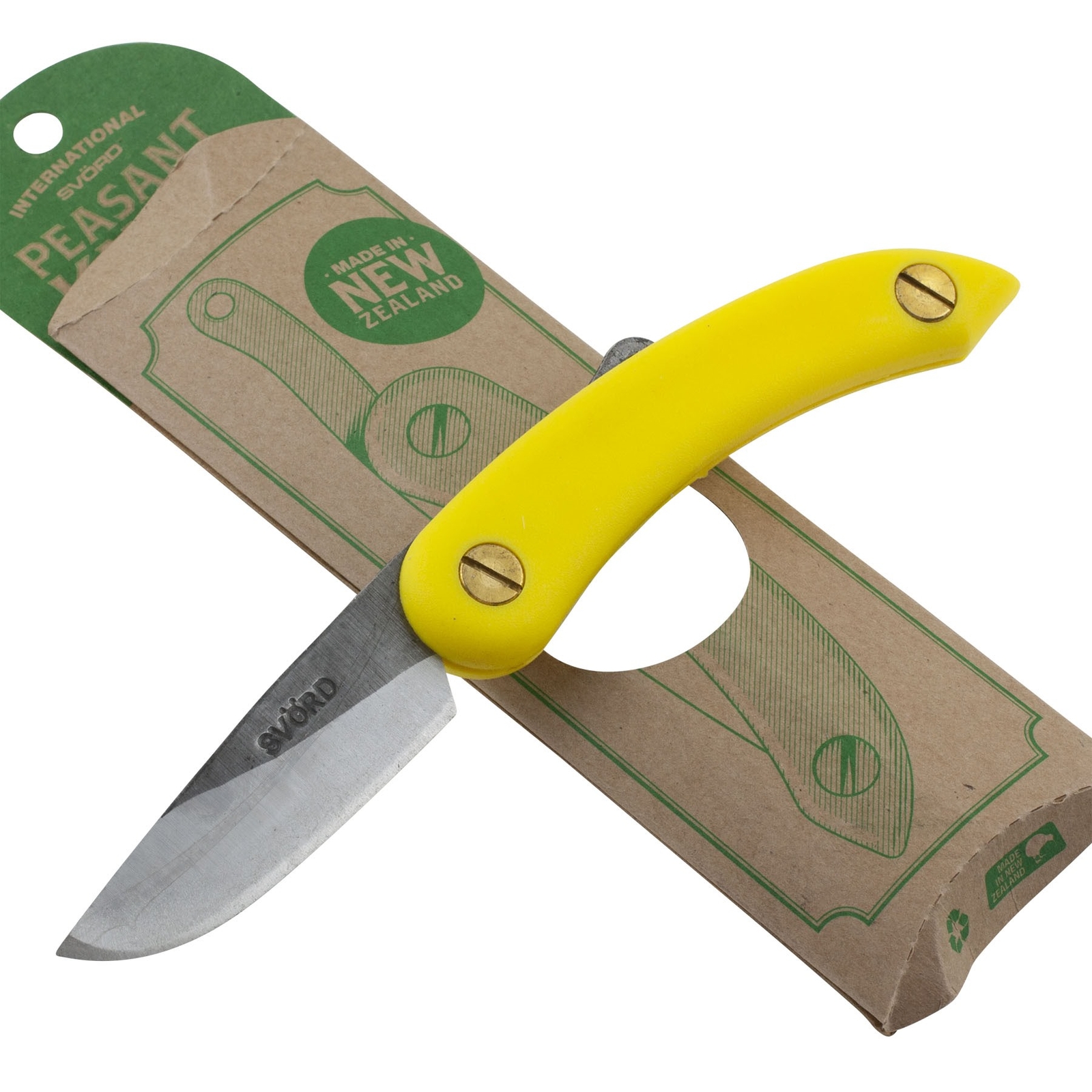 Svord Yellow Handles Mini Peasant Pocket Folding Knife New Zealand Carbon Blade