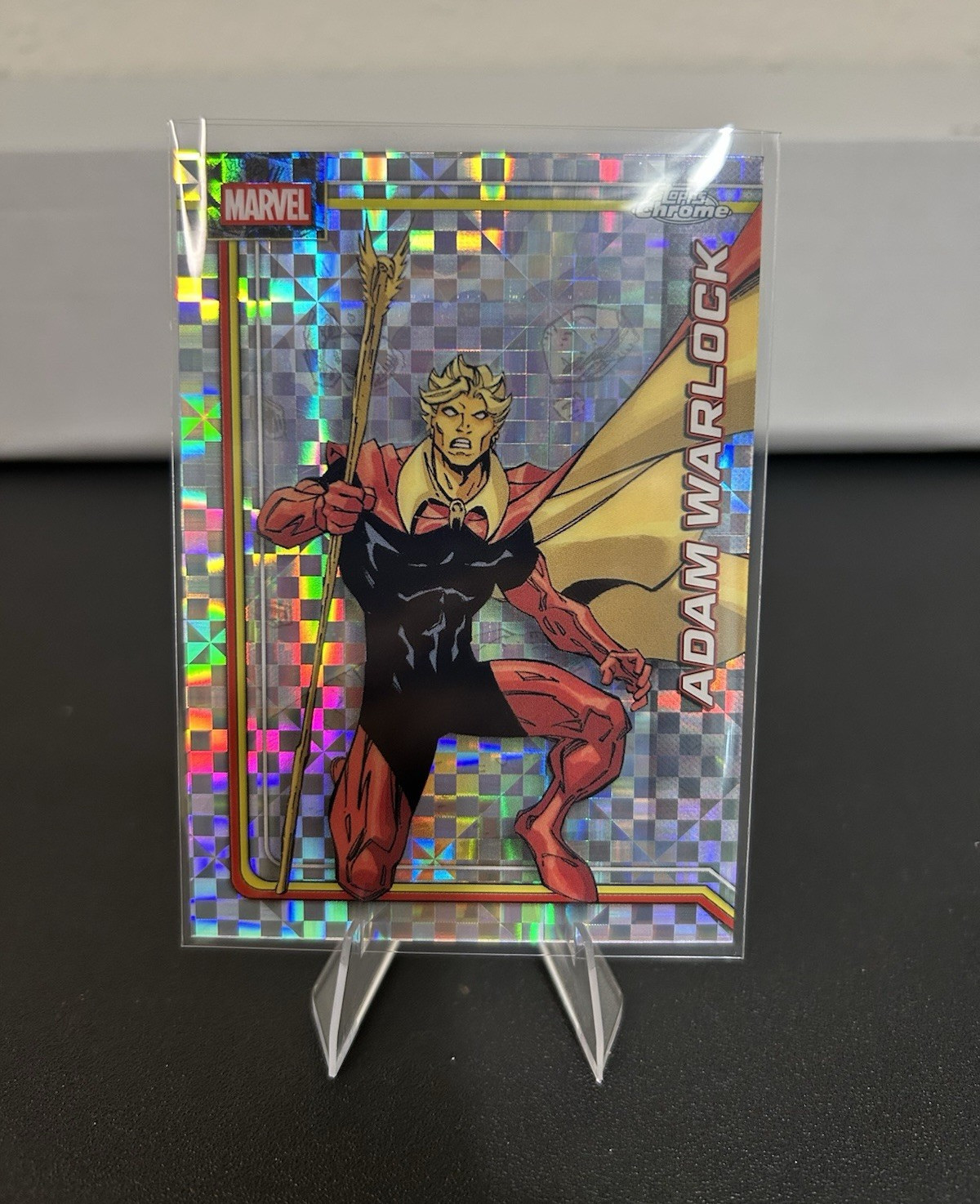 Topps 2026 Topps Chrome Marvel Adam Warlock X-Fractor Parallel