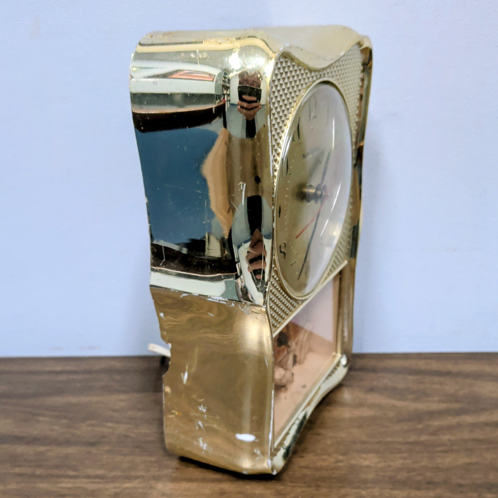 Vintage Mastercrafters Blacksmith Lighted Mantel Clock Model 263 Working VIDEO