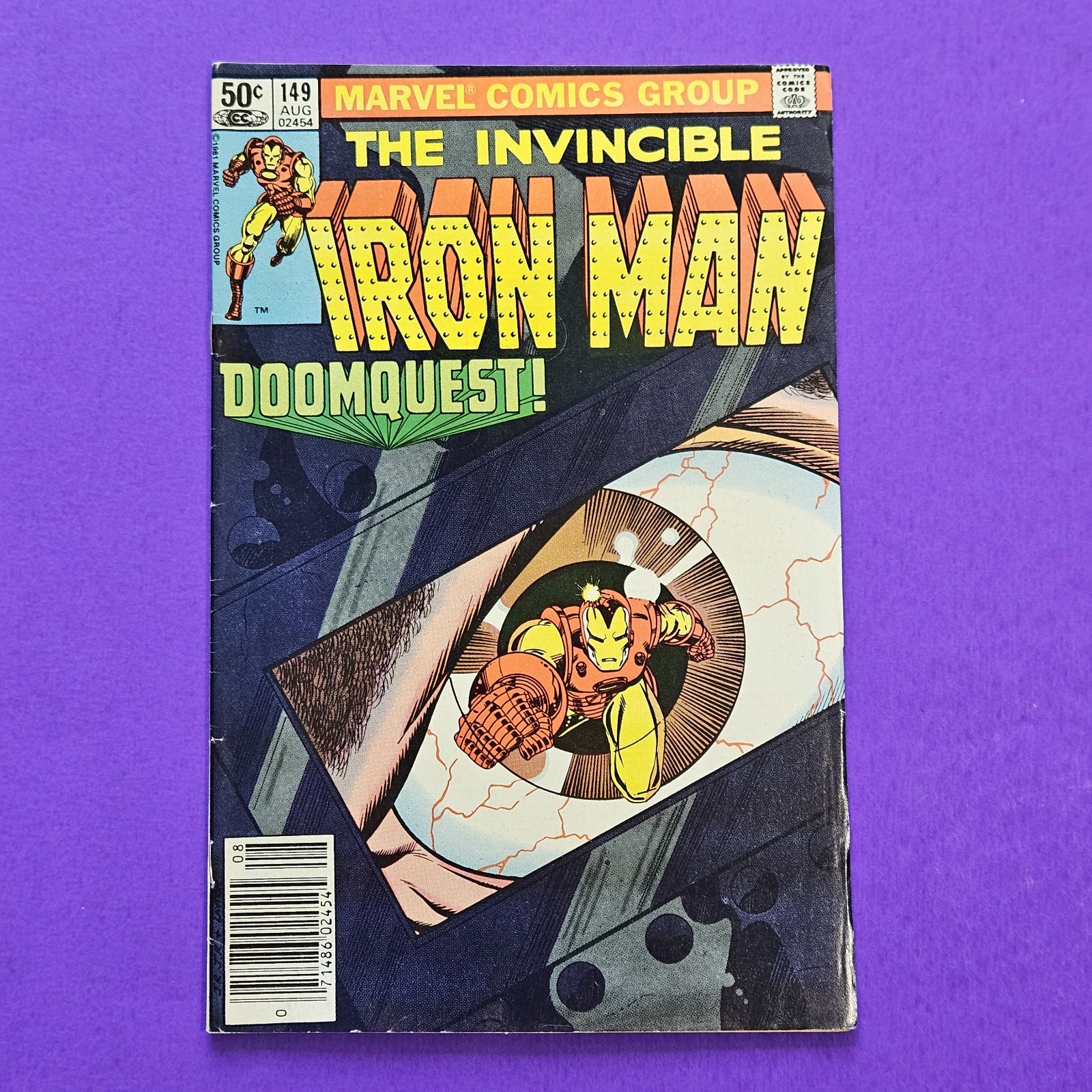 IRON MAN #149 Marvel 1981 Comic Book FN+ 6.5 Doctor Doom Cover *Combined Ship*