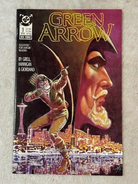 GREEN ARROW 1 SIGNED BY MIKE GRELL