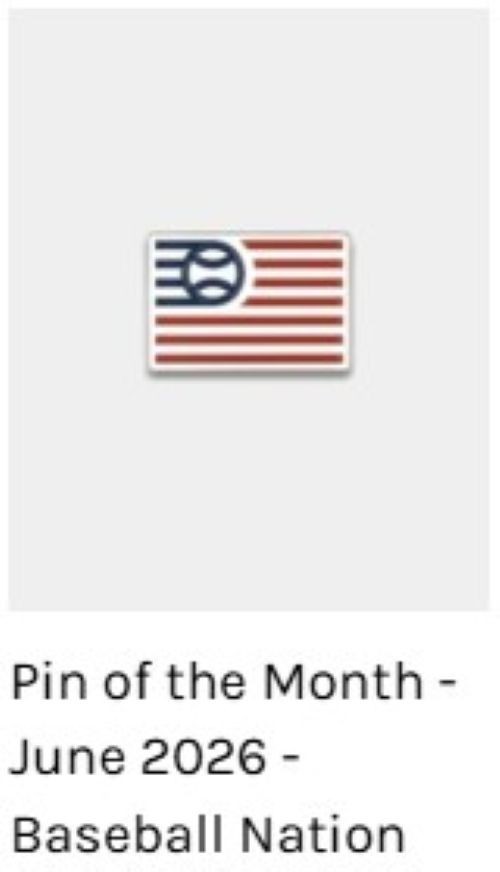 Baseballism Pin of the Month June 2026 #42 Baseball Nation *PRESALE* SHIPS SOON