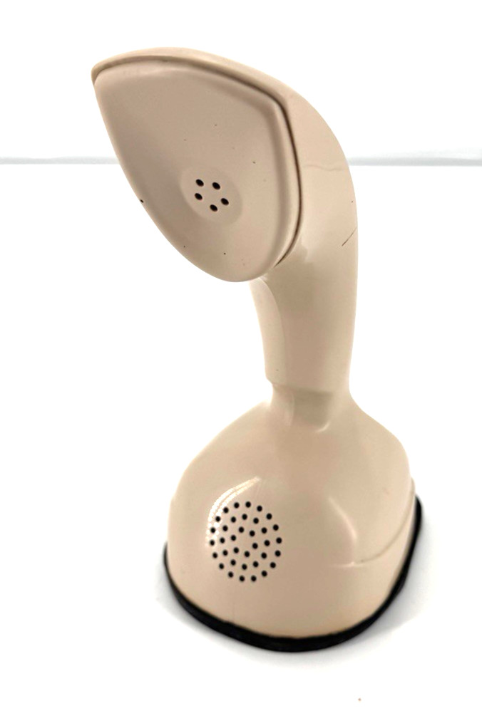 Vintage Ericofon Cobra Rotary Phone Ivory/Beige North Electric MCM