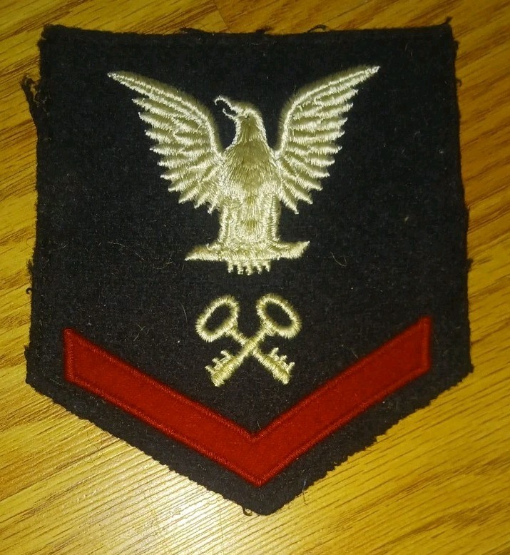 WORLD WAR II PATCH SUPPLY CLERK STOREKEEPER WOOL THIRD CLASS AUTHENTIC ORIGINAL