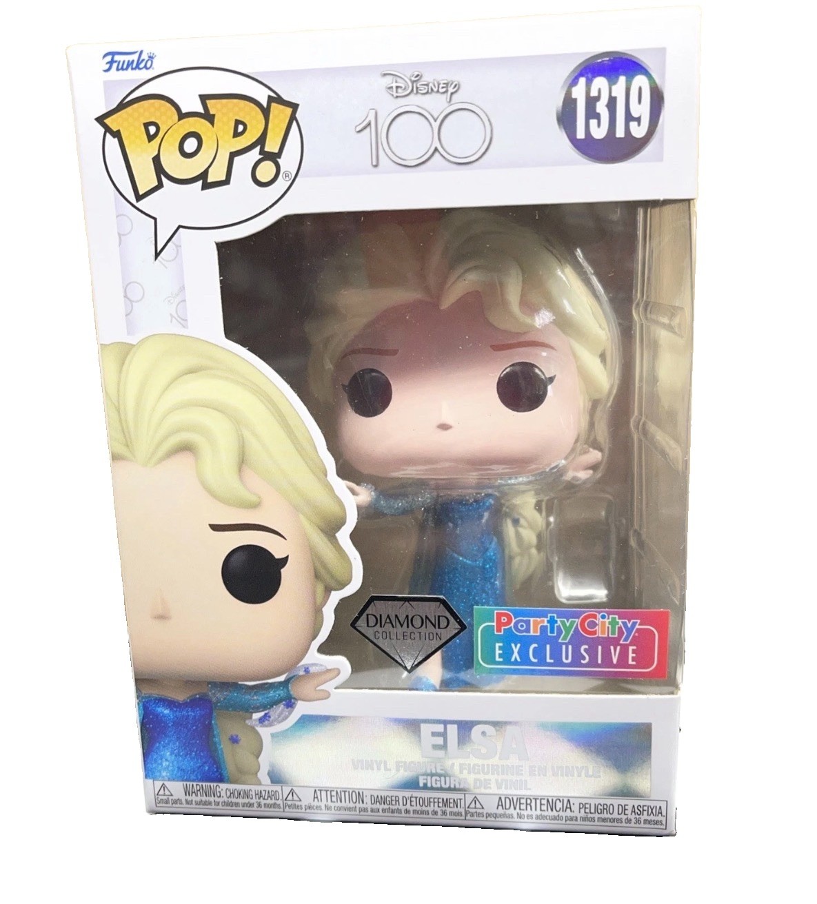 Funko Pop! Disney 100 Frozen Elsa Diamond Party City Exclusive 1319
