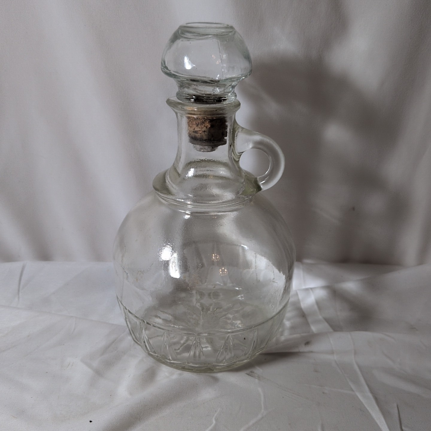 Vintage Glass Wine, Liquor, Beverage Decanter Check Photos For Stopper Condition