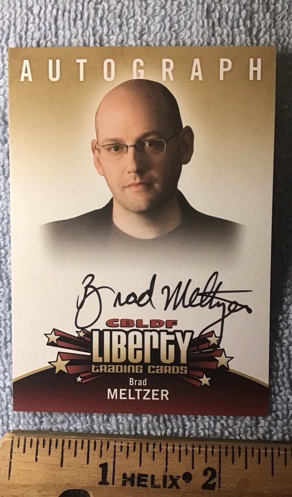 Brad Meltzer Signed Autograph Card CBLDF LIBERTY Set Buffy The Vampire Slayer