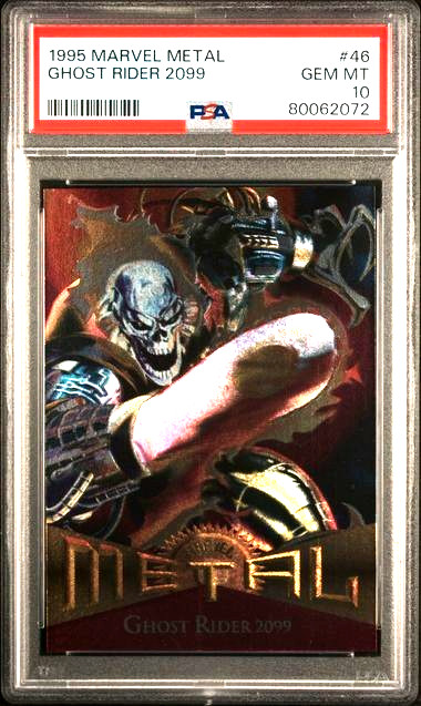 1995 Marvel Metal Ghost Rider 2099 PSA 10 GEM MINT Marvel 2099 Character