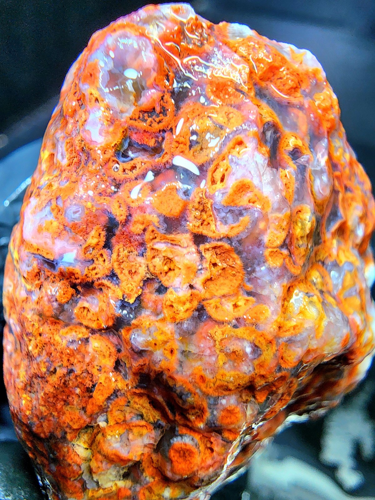Rare Lake Superior Fragmented Membrane Agate In Blue Chalcedony 1.9oz