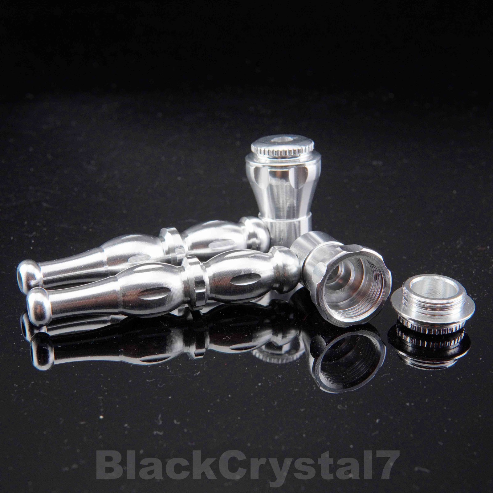 3.5″ Handmade Thick Pure Blue Chrono Sphere Orb Tobacco Smoking Bowl Glass Pipes