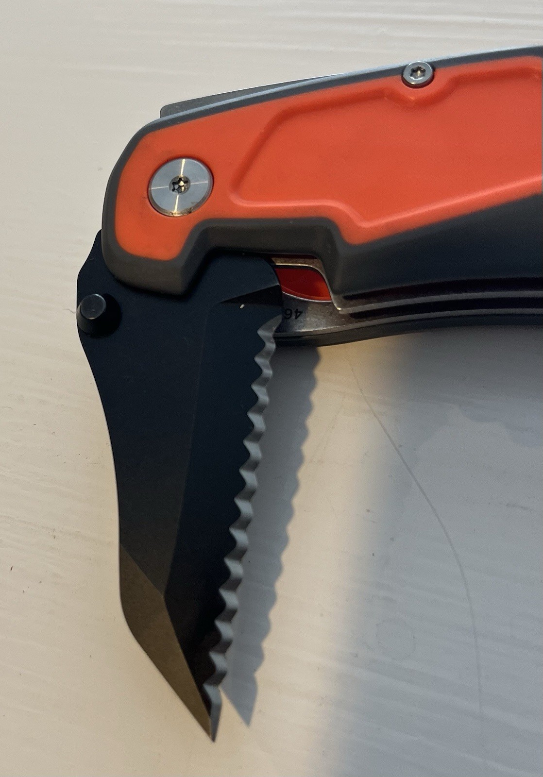 Gerber Randy Newberg Hunter Pocketknife SS Drop Point, Gut Hook, Orange/Gray