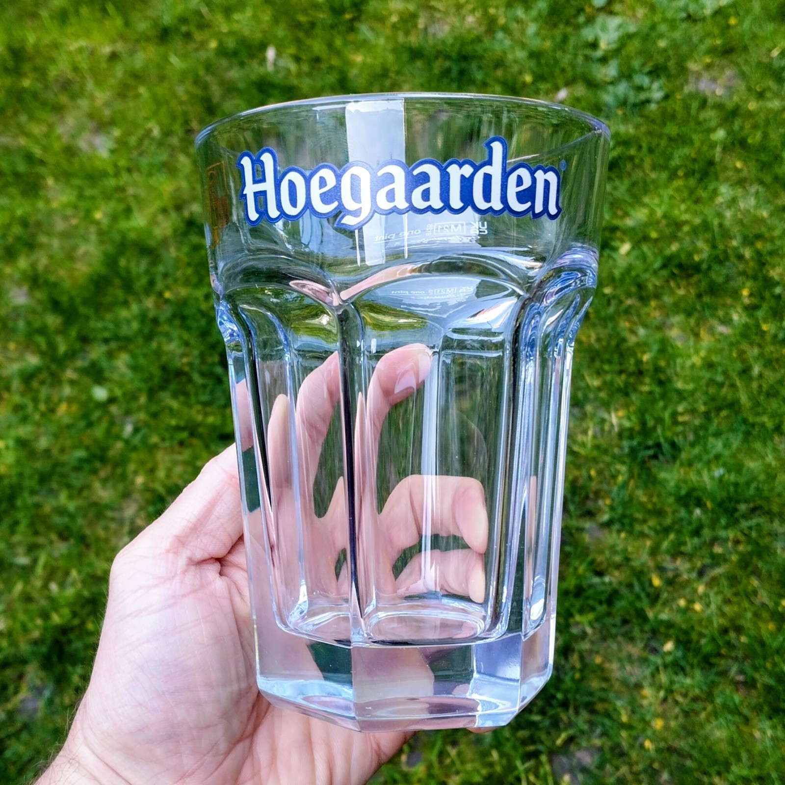 Single Hoegaarden Beer Glass Pint to the line 20oz Brand New