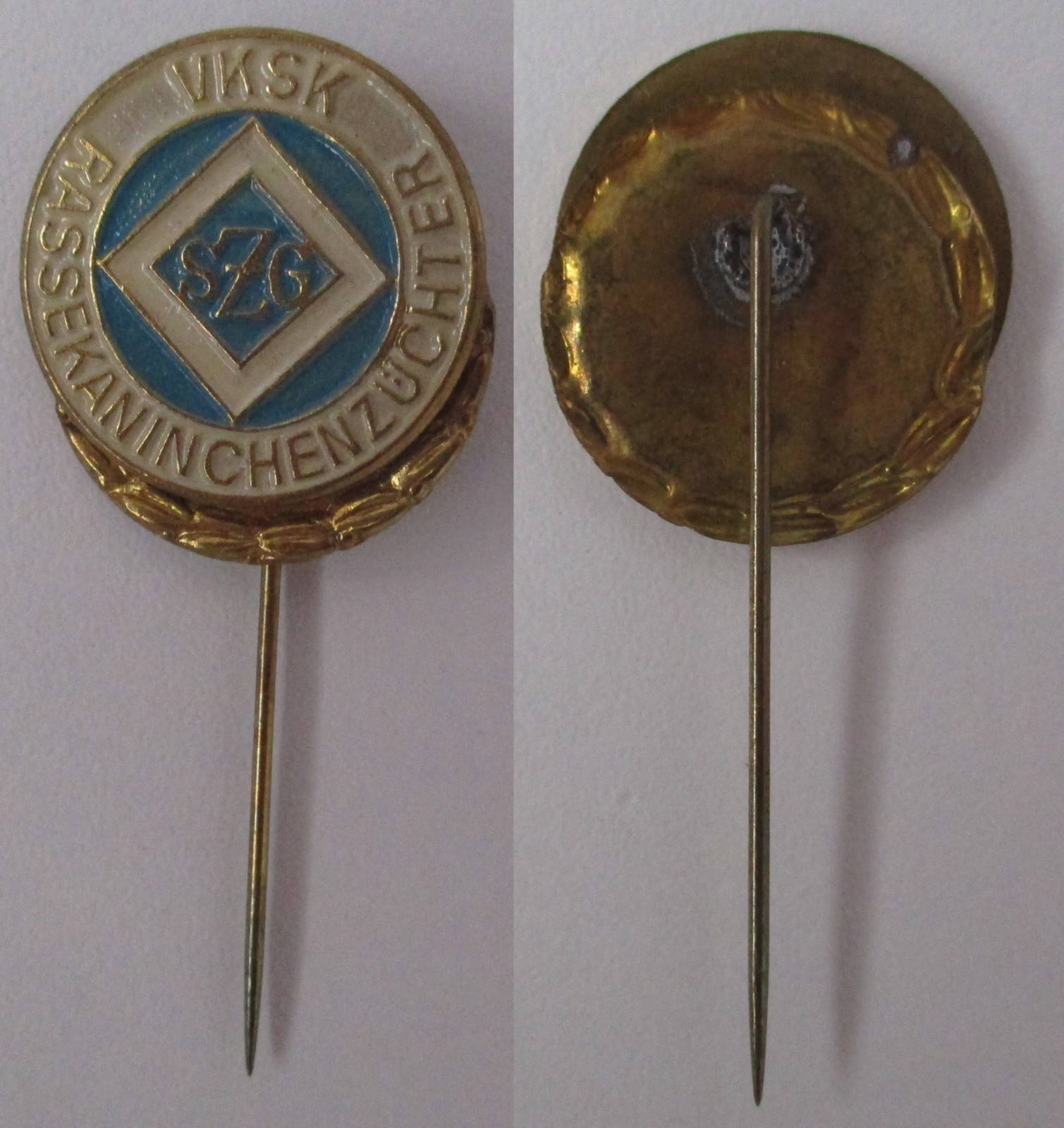 GDR badge of honour SZG special breeding community breed rabbit breeder (172640)