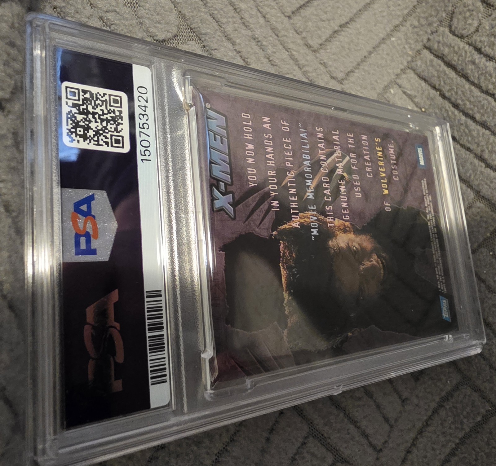 2000 Topps X-men Wolverine Costume Movie Trading Card PSA 6 HUGH JACKMAN Marvel