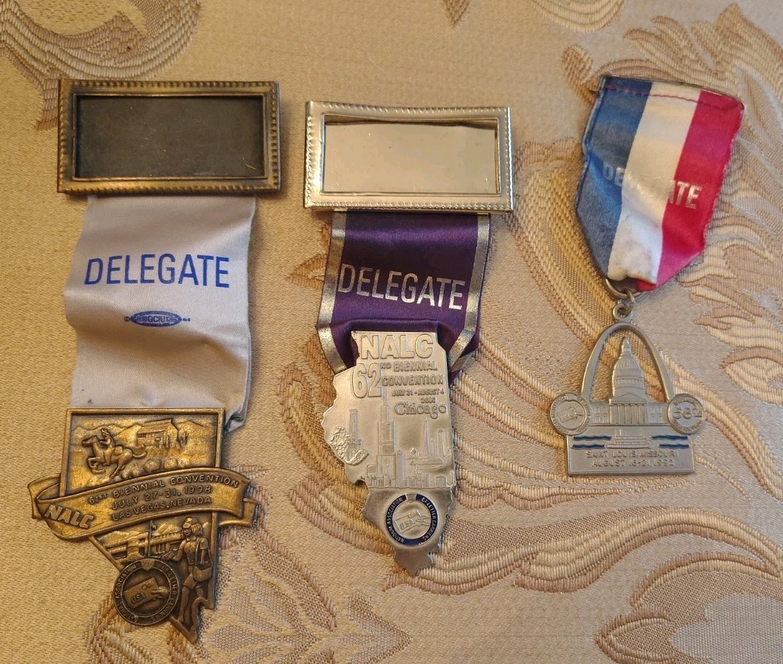 Vintage N.A.L.C Convention Delegate Pin Lot of 3 – 1992,1997,2000