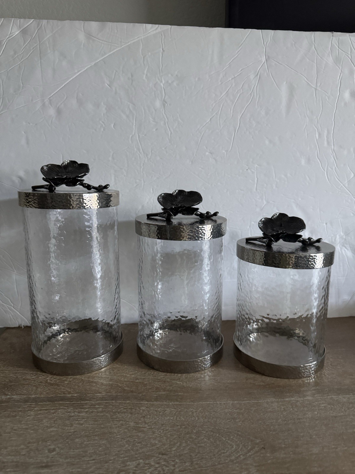 Michael Aram Black Orchard Cansters Large Medium And Small