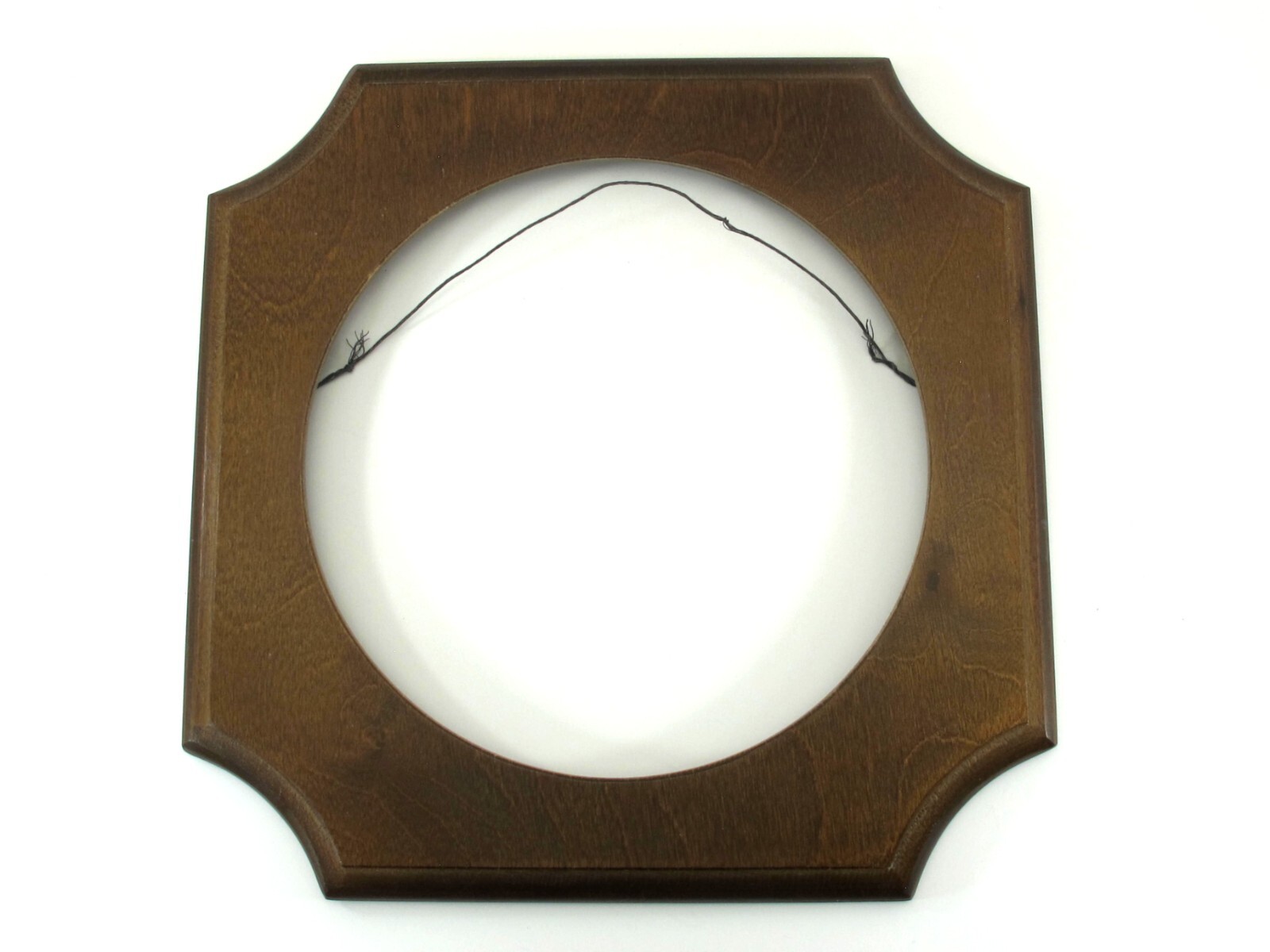 Holly Wood Collector FRAME fits 7-8.5in Plate Brown *s