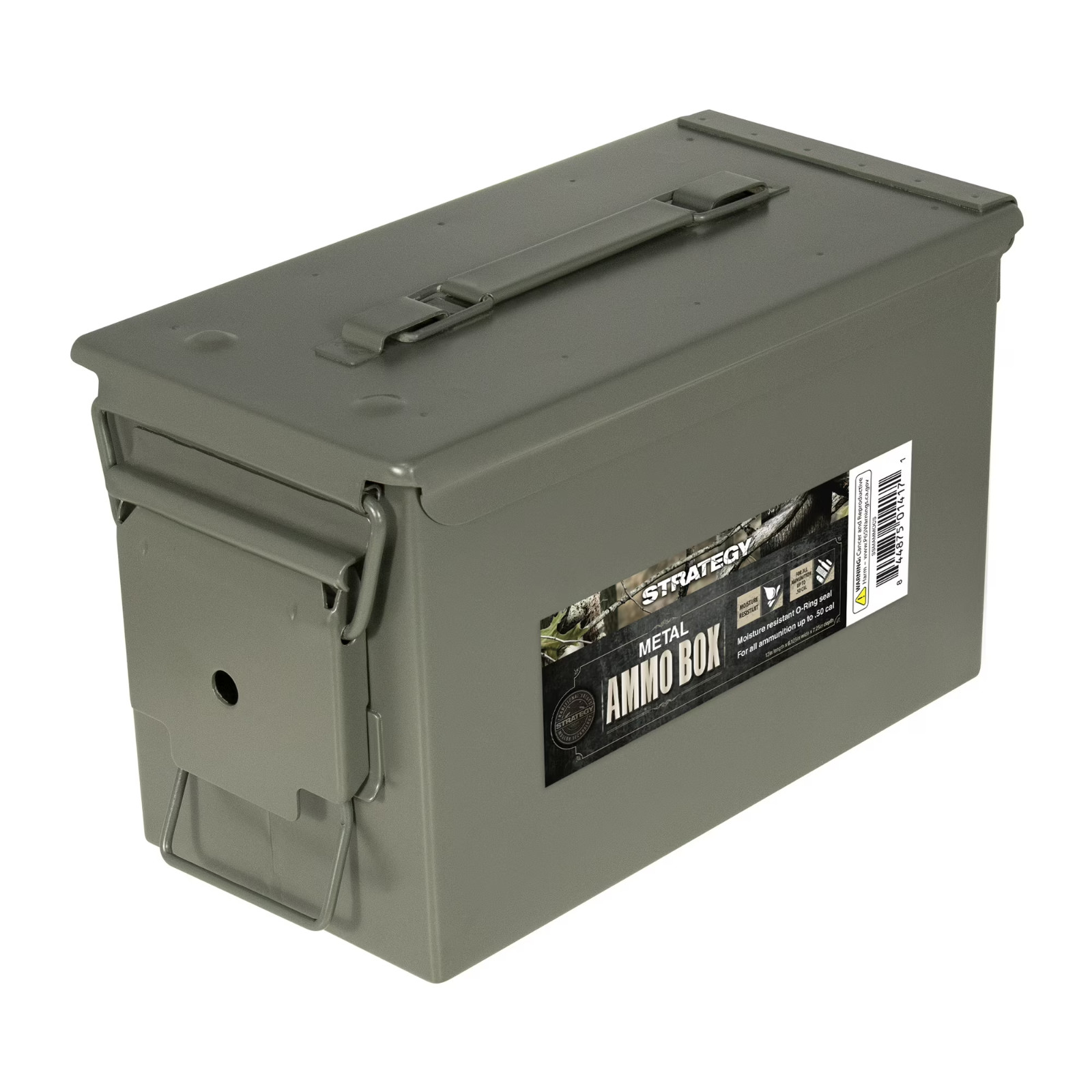 Strategy 50 Caliber Metal Ammo Storage Box 12 in. x 6.125 in. x 7.25 in. ODGreen