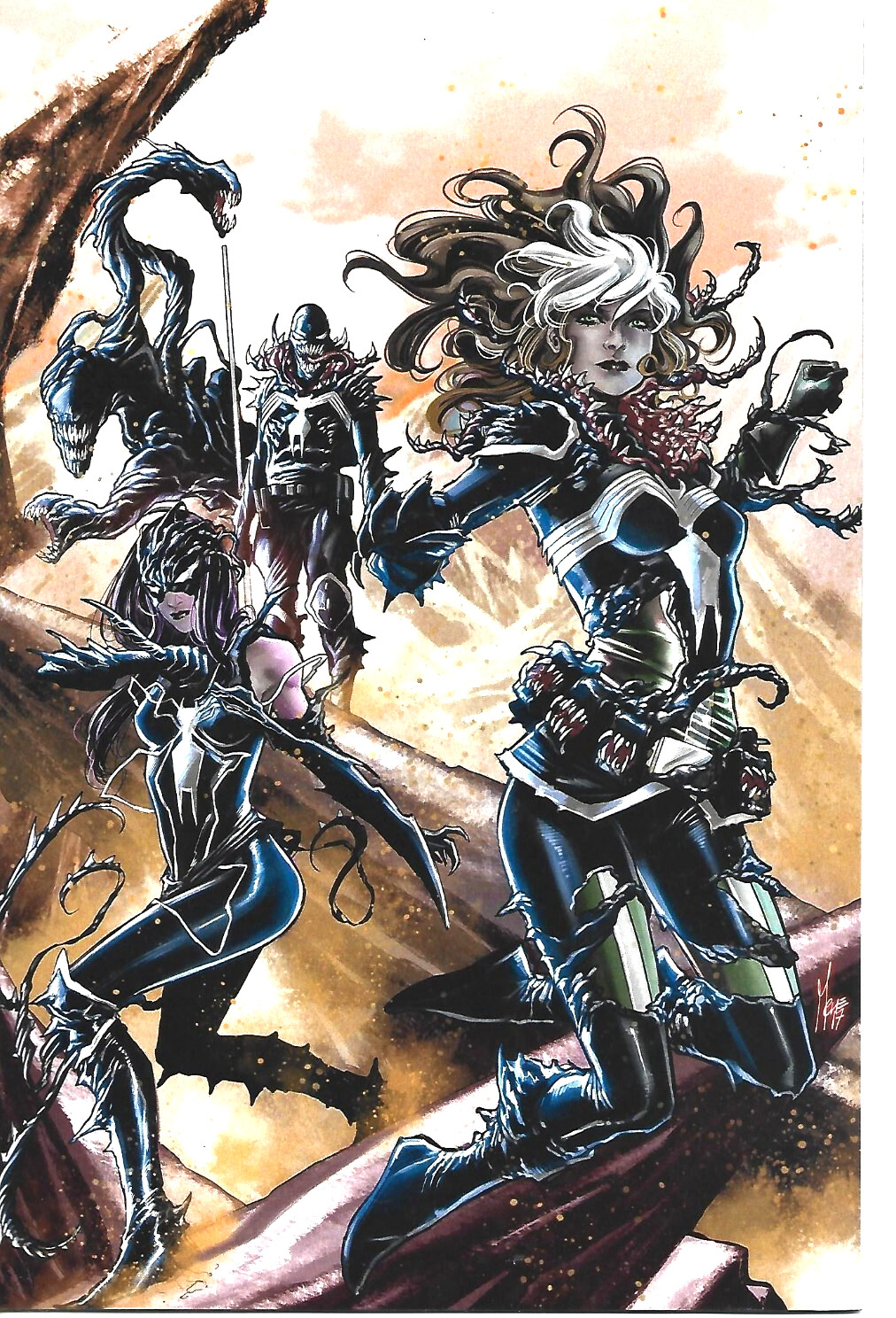VENOMVERSE #1 MARCO CHECCHETTO VIRGIN VARIANT MARVEL COMICS 2017 NEW UNREAD B/B